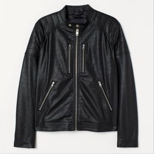NWOT H & M Men's Vegan Biker Jacket